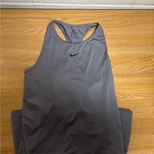 Nike Grey Racerback Dri-FIT Tank Top